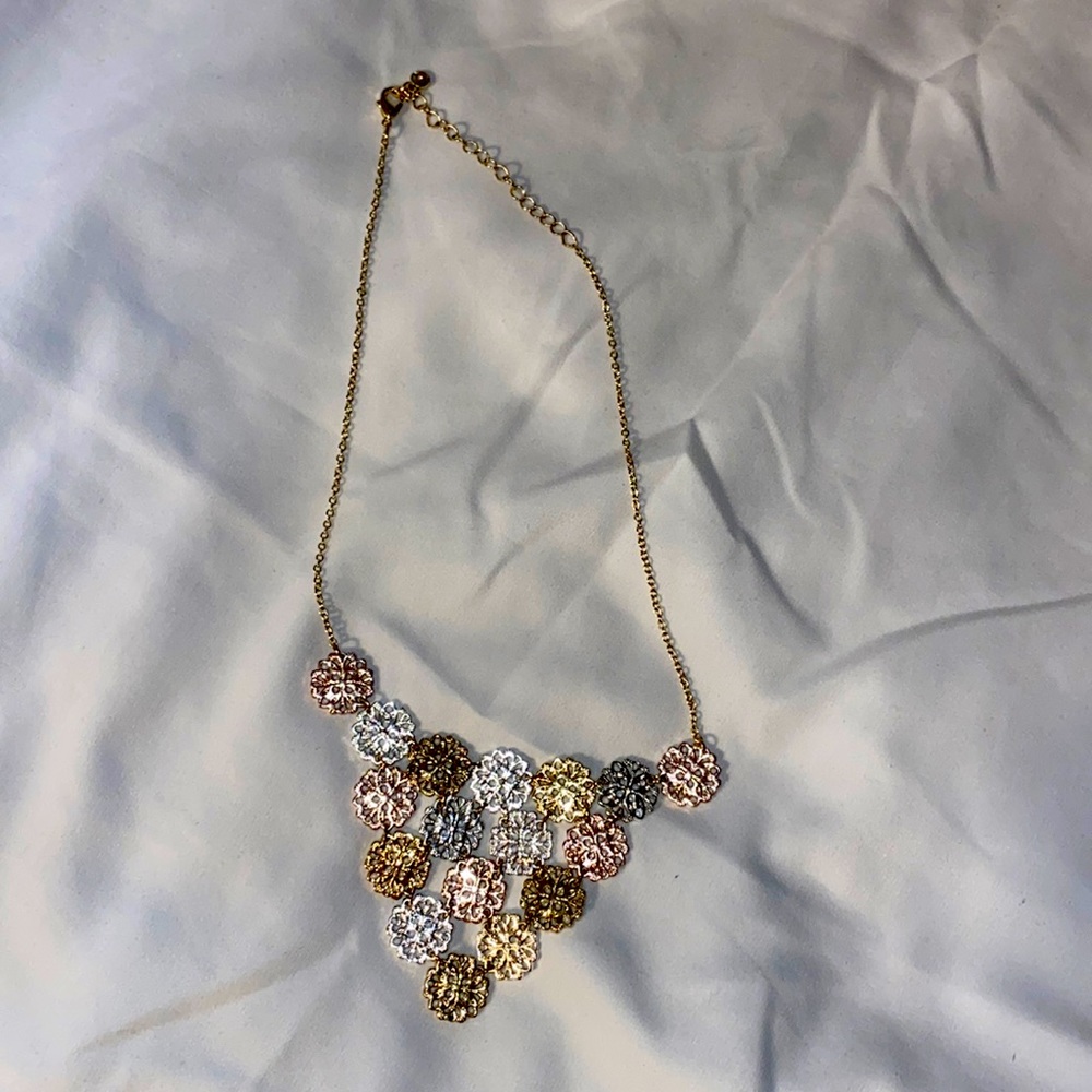Necklace- colors gold, silver and rose gold